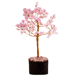 Large Rose-quartz Crystal Tree